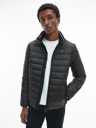 Calvin Klein Ruhák HU773892 | Calvin Klein Lightweight Férfi Pufi Dzseki Fekete